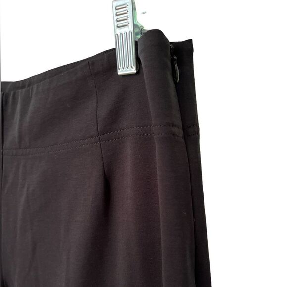 Leo & Sage Black Wide Leg Dress Pants Size 8 High Rise in Classic Cut - Picture 3 of 5